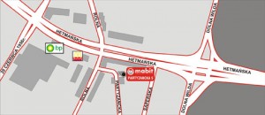 mapa dojazdu do Mabit w Poznaniu