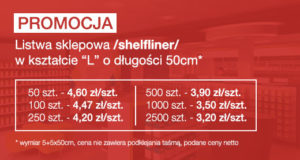 promocja listwy sklepowe shelflinery Poznań