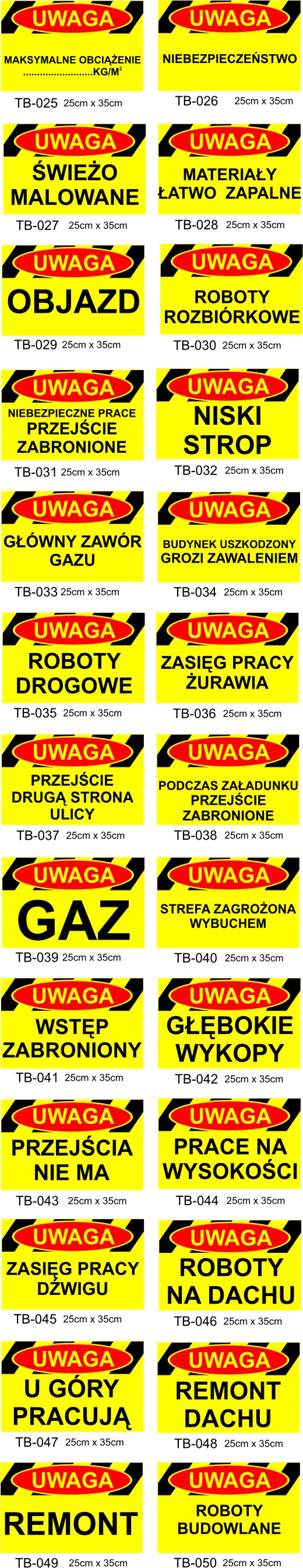 tablice budowlane Poznań 