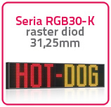 Wyświetlacze LED 15-kolorowe Seria RGB30-K